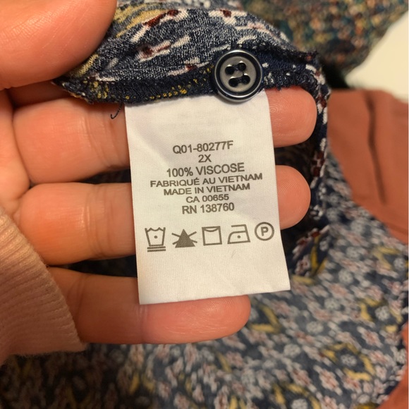 Oversized flowy button up - DC Jeans - size XXL - Picture 8 of 9